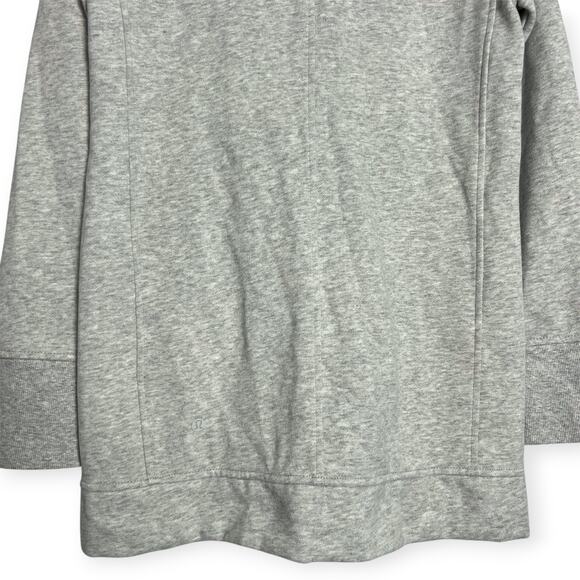 Lululemon Back to It Wrap Jacket SIZE 4 Heathered Gray Fleece Sweatshirt - Picture 10 of 11